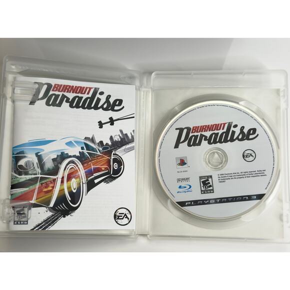 Burnout Paradise (Sony PlayStation 3, 2008) Complete CIB PS3 Racing Game - Picture 3 of 6
